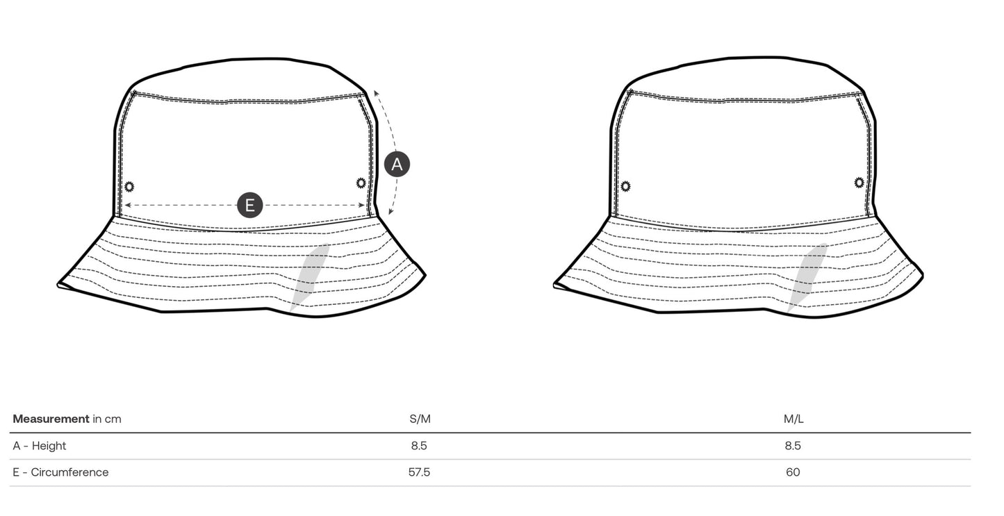 Cappellino da pescatore bianco raw serigrafato