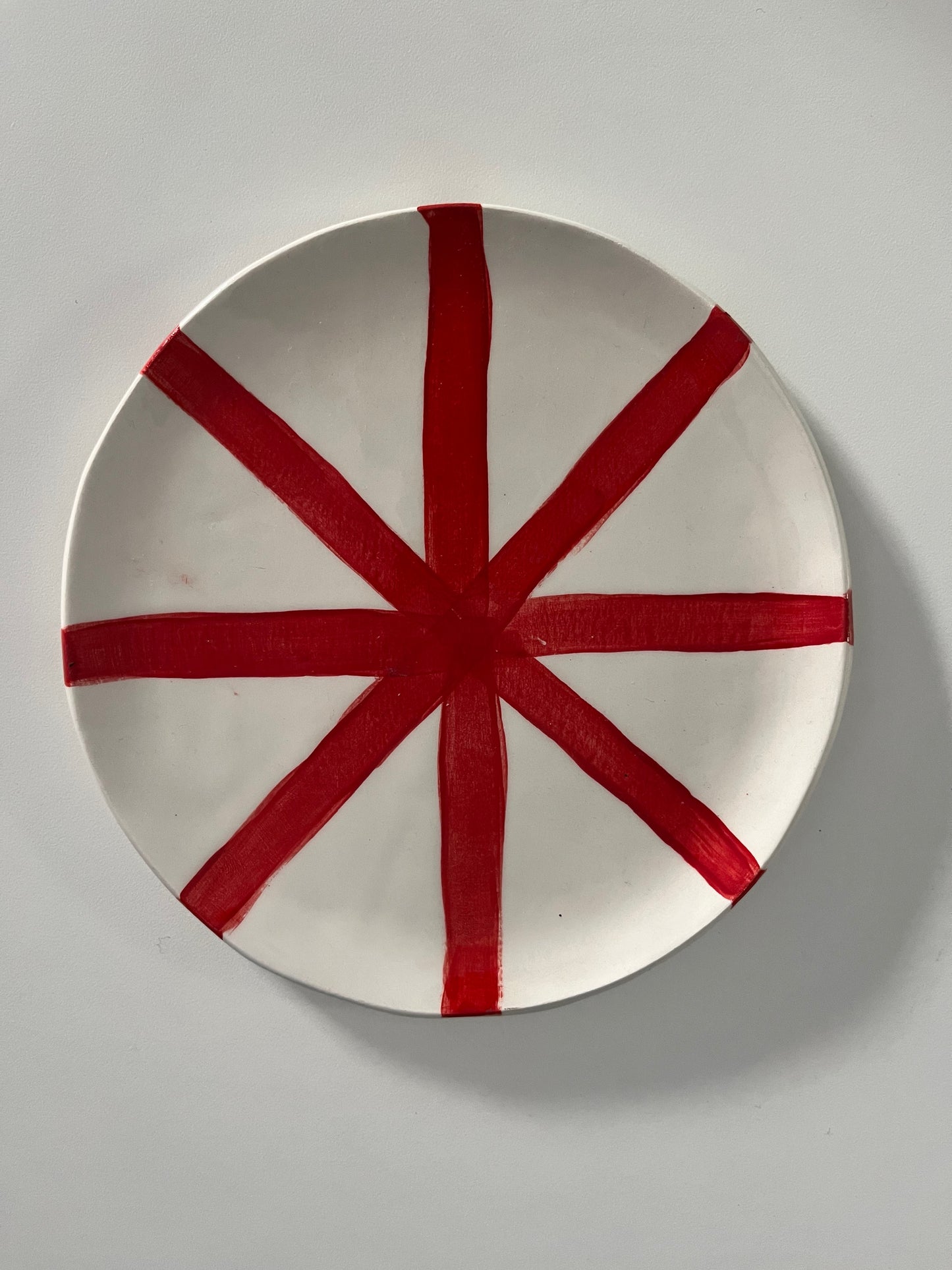 piattini in ceramica con asterisco colorata