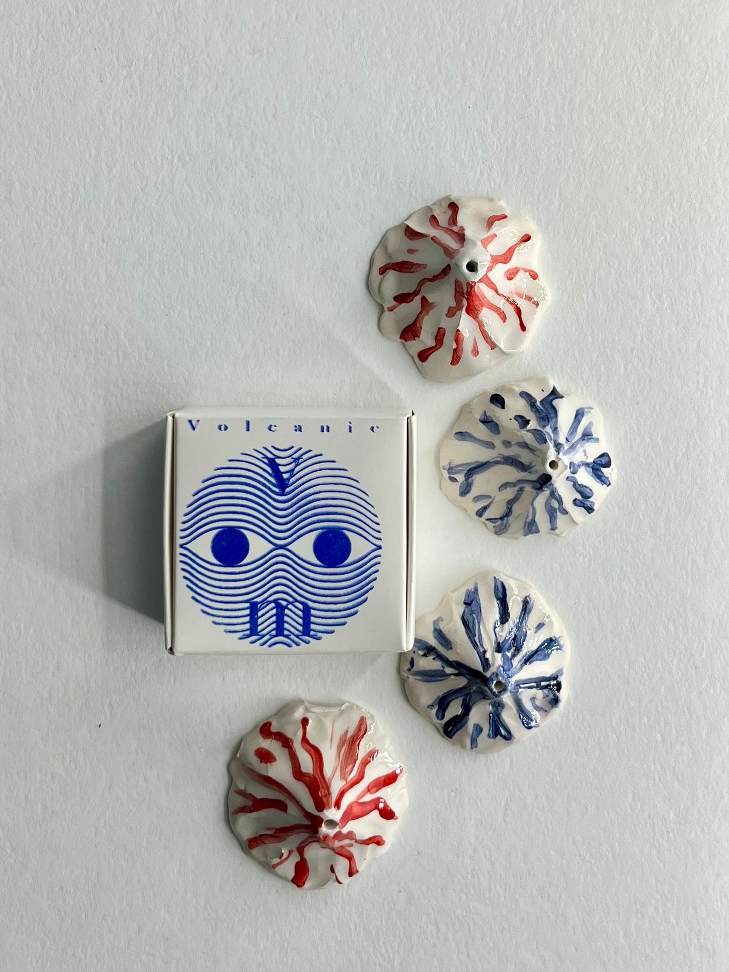 Vulcani porta incenso in ceramica