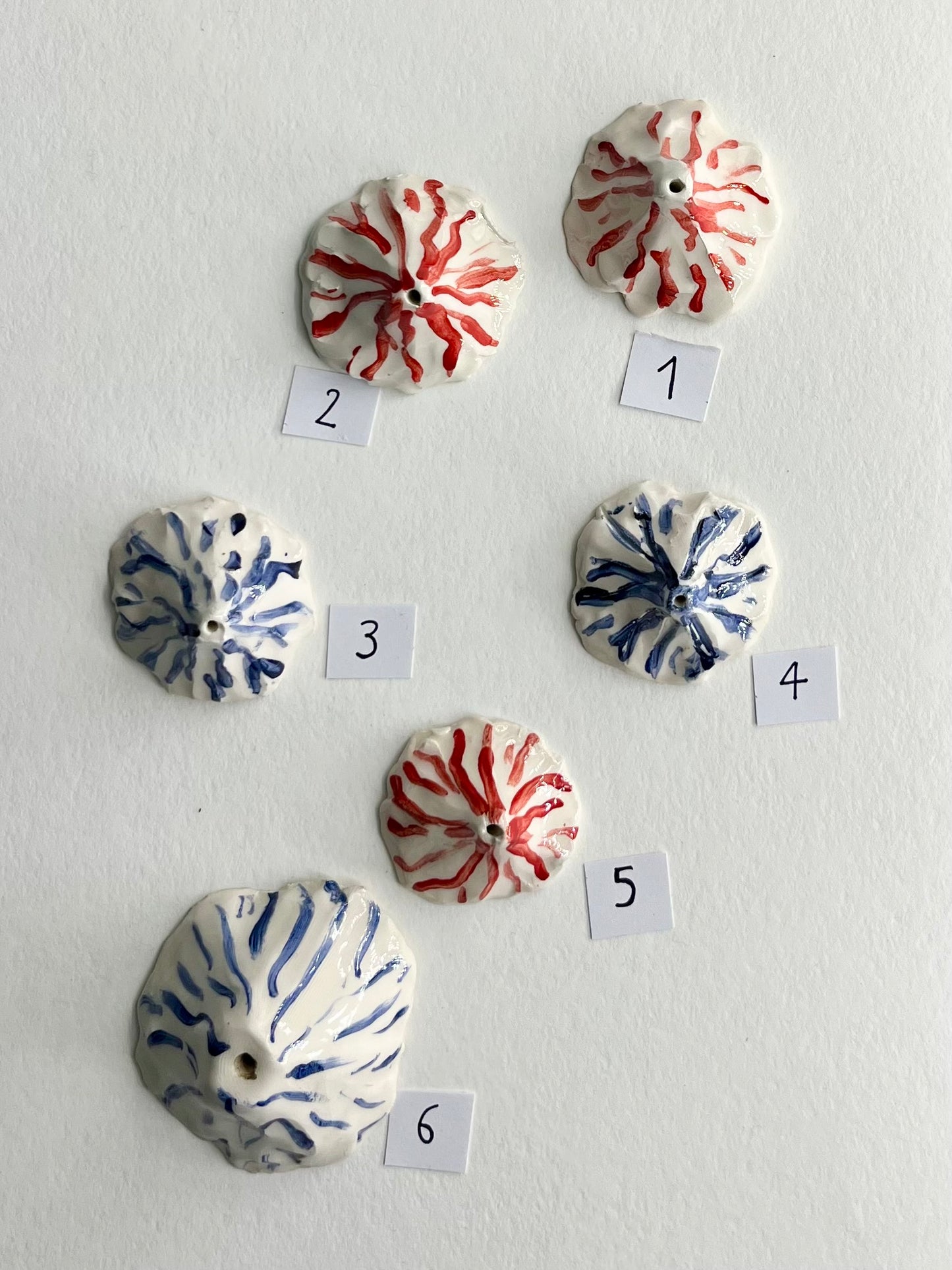 Vulcani porta incenso in ceramica