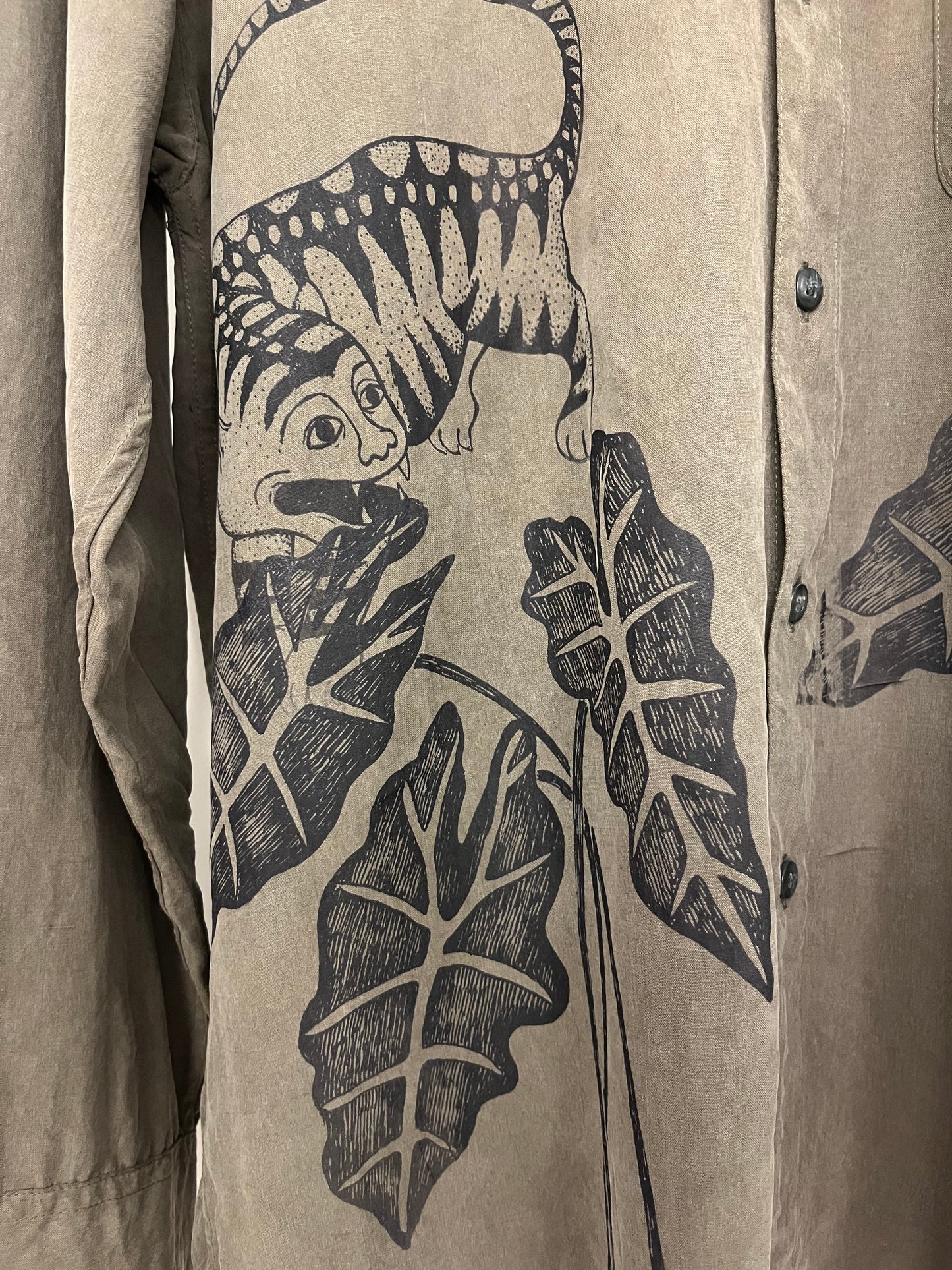 Camicia in seta serigrafata