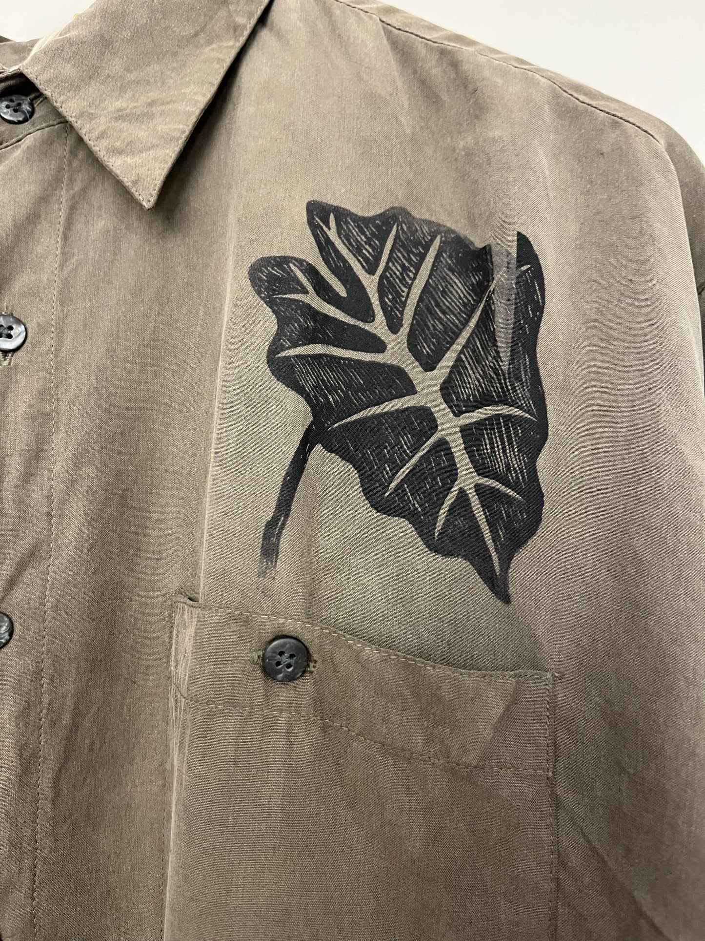 Camicia in seta serigrafata