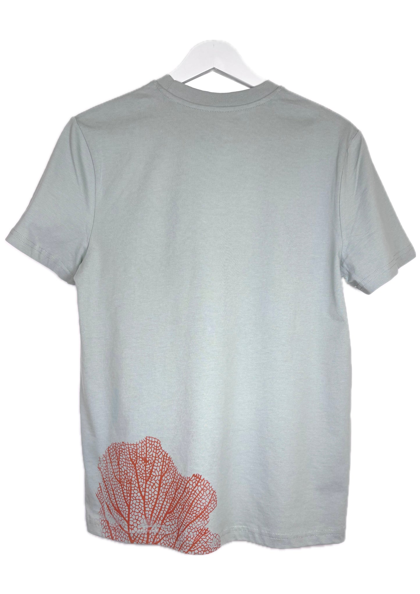 T-shirt modello classico verde aloe con serigrafie