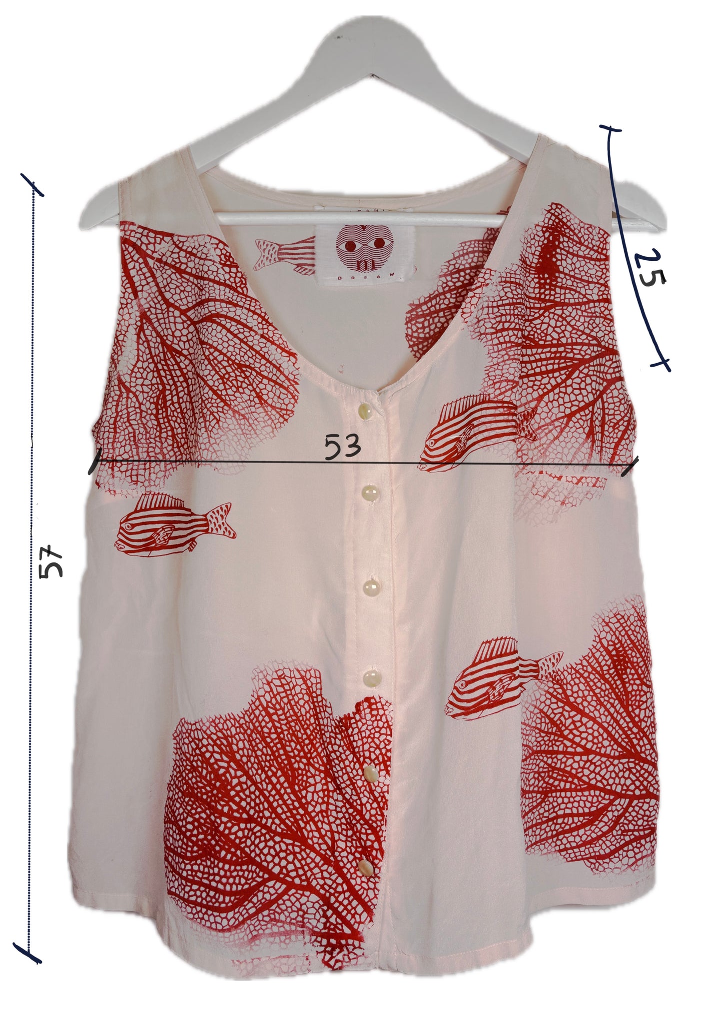 Canotta seta rosa upcycling