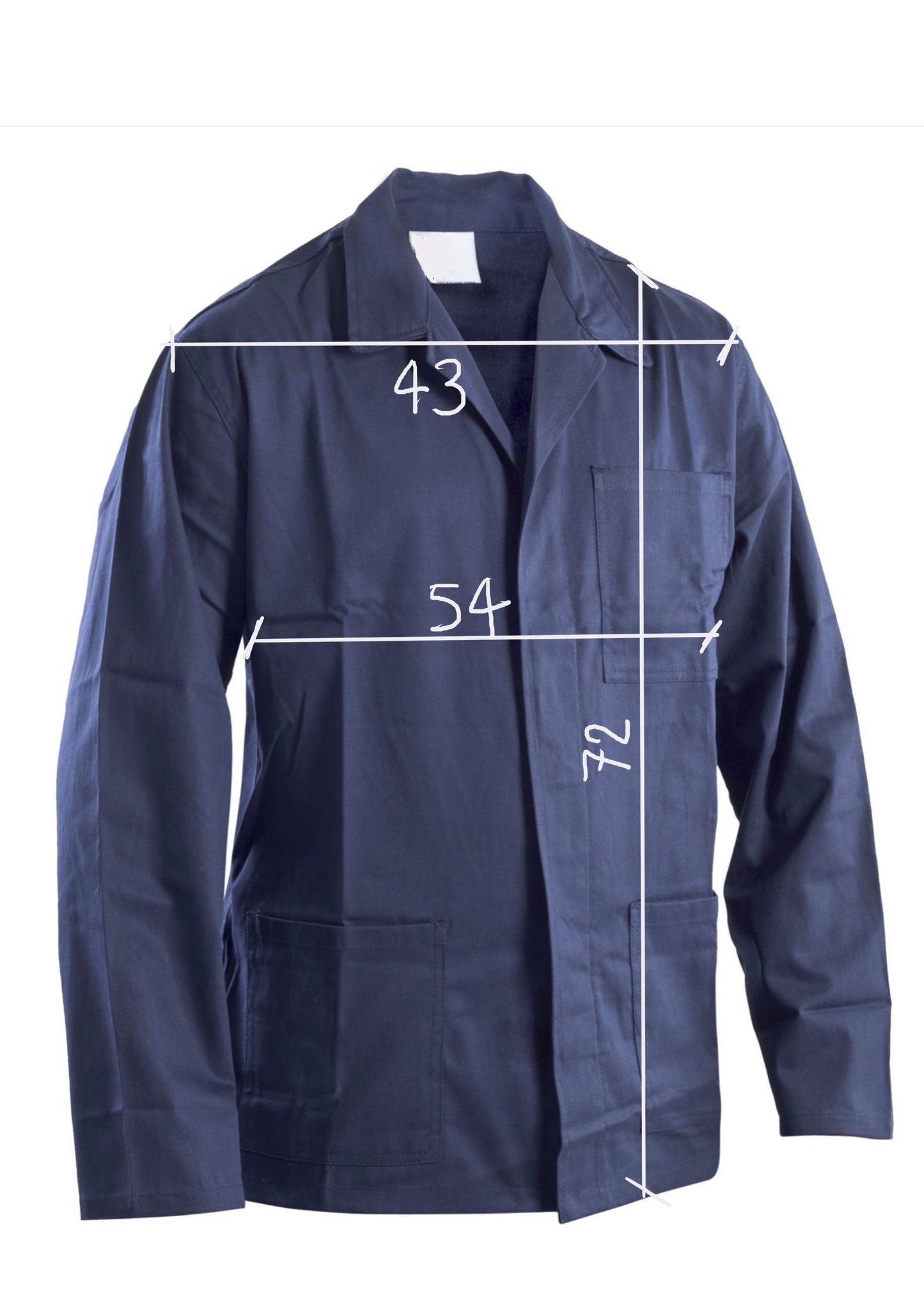 Shacket blu navy con serigrafie vulcaniche a tema marino