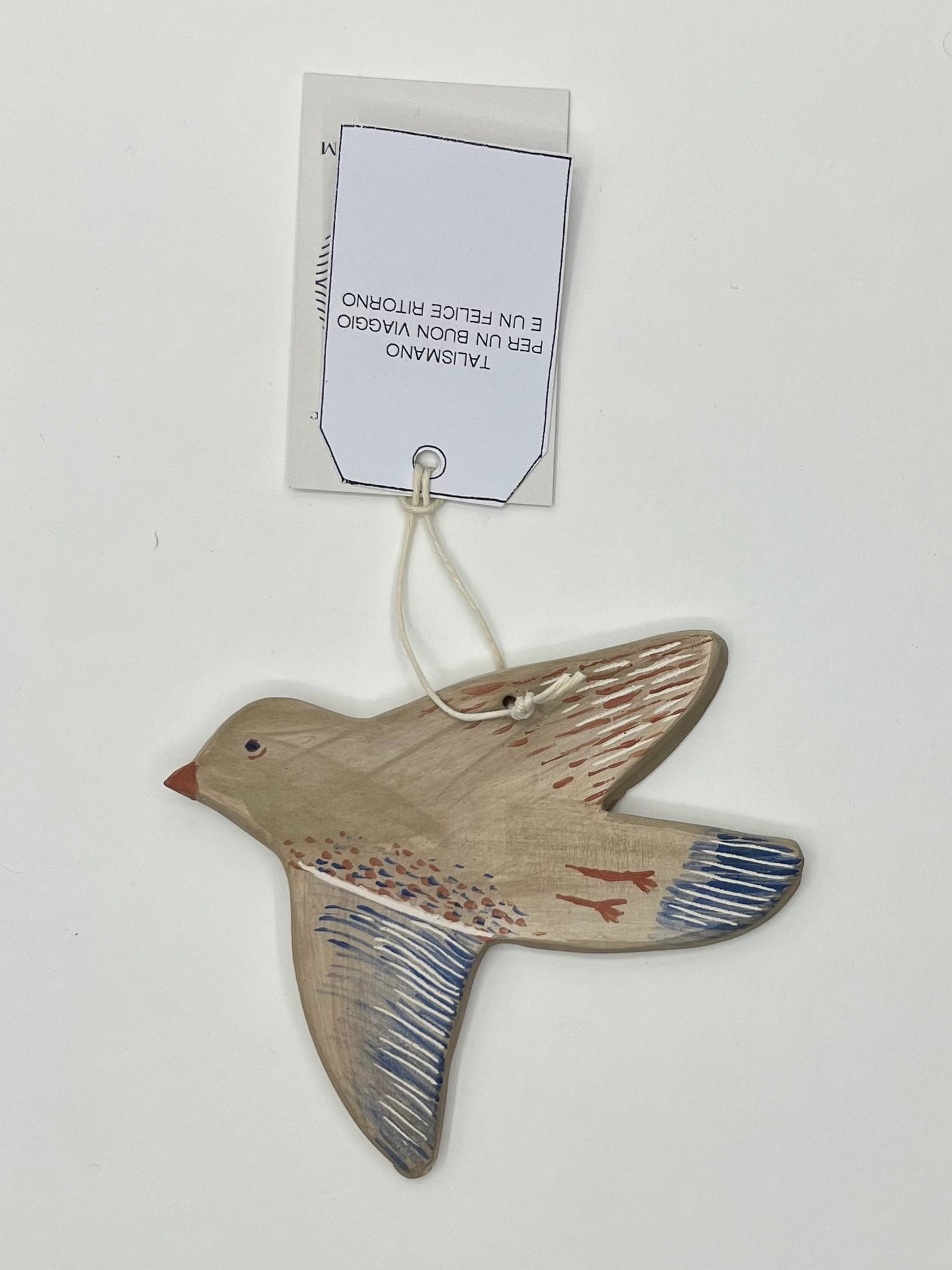 Uccellini in ceramica talismano buon viaggio e felice ritorno