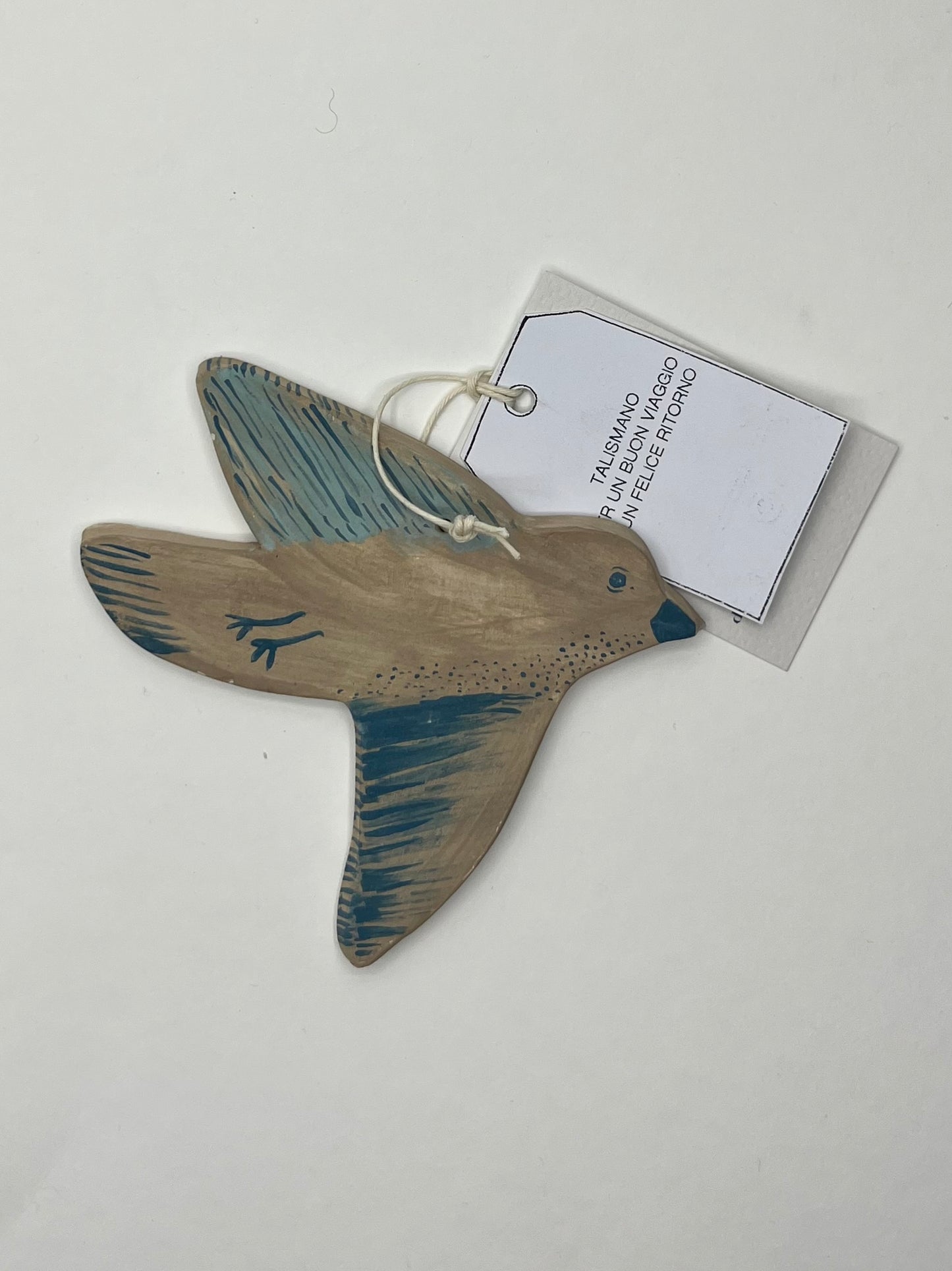 Uccellini in ceramica talismano buon viaggio e felice ritorno