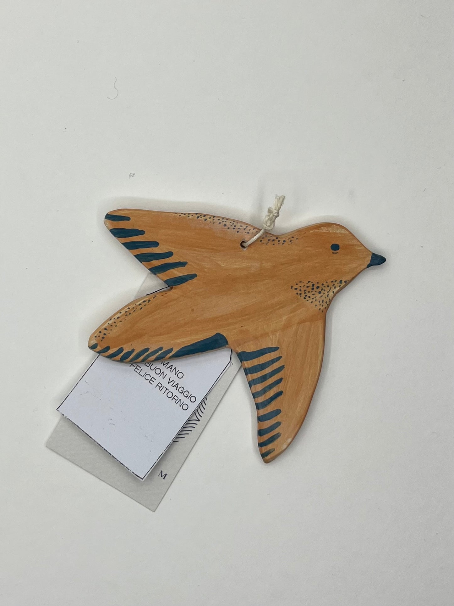 Uccellini in ceramica talismano buon viaggio e felice ritorno