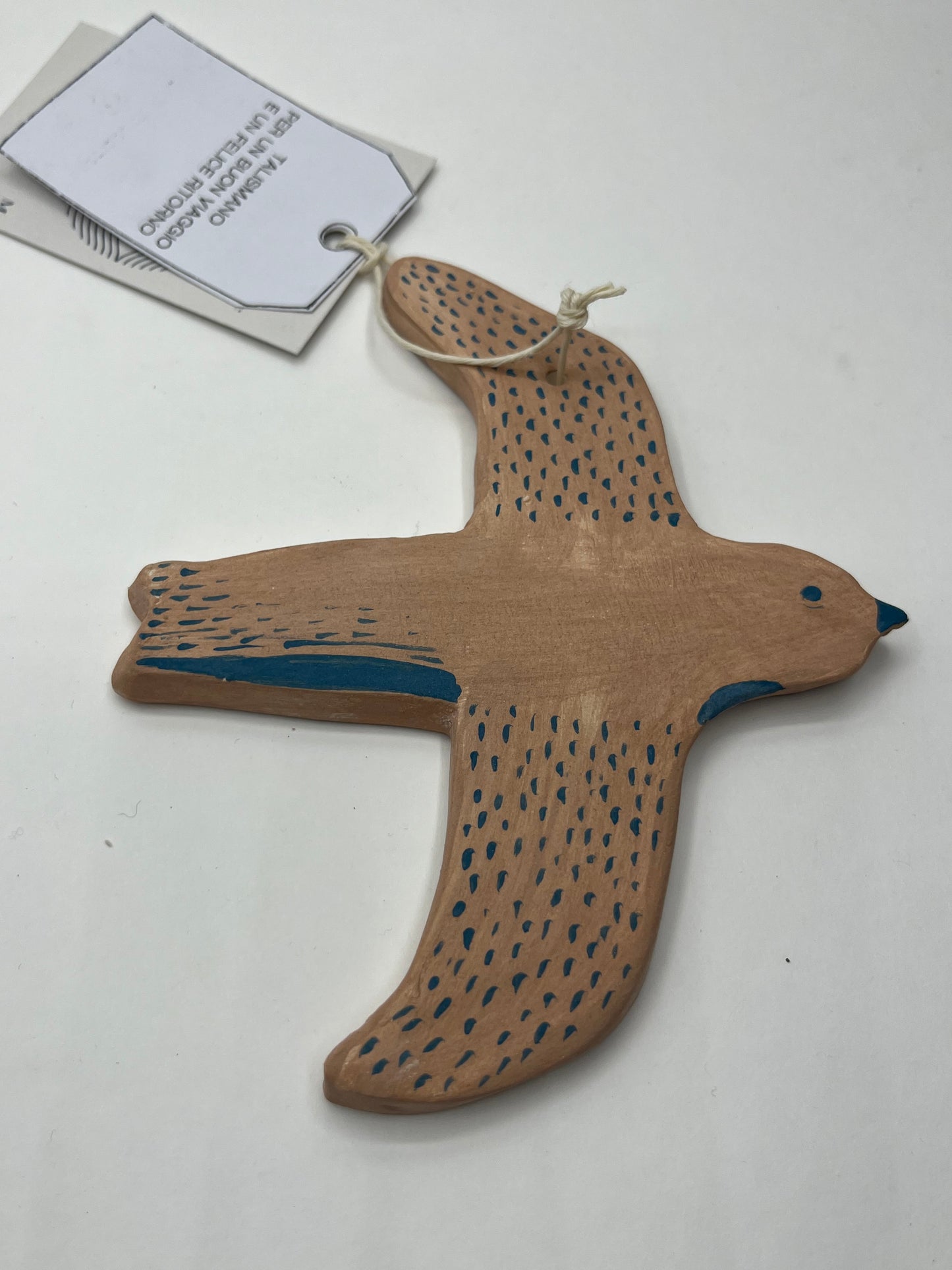 Uccellini in ceramica talismano buon viaggio e felice ritorno