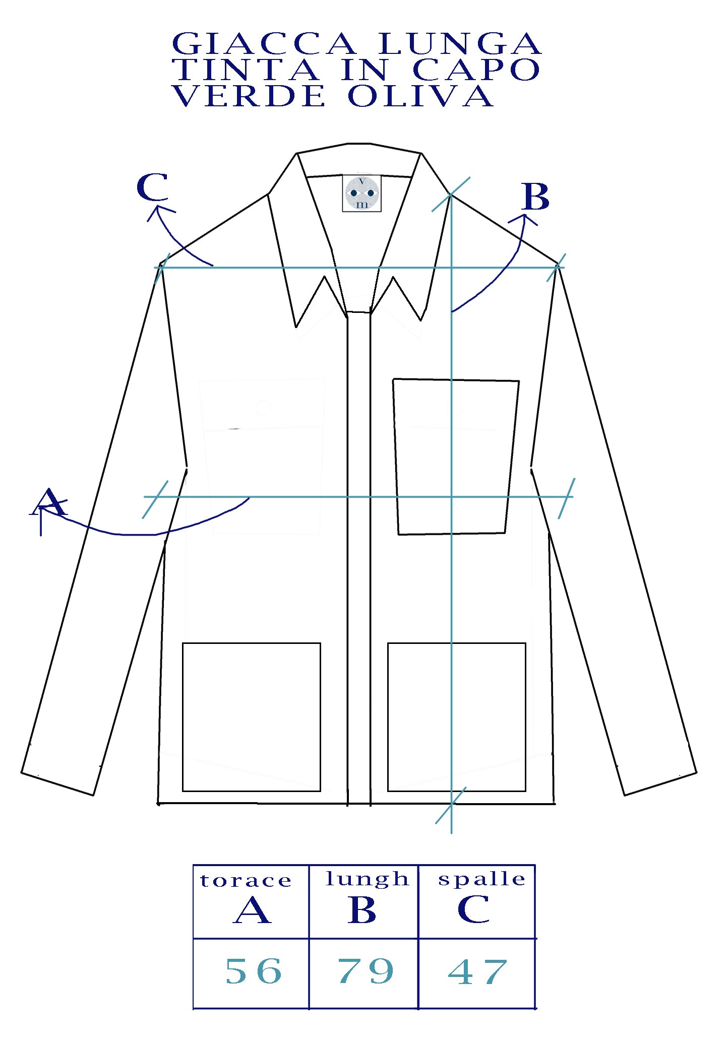 giacca spessa verde oliva serigrafata con dragoni e nuvole